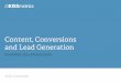 Content, Conversions, and Lead Generation