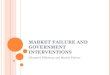 Economics -  Market Failure and Government Interventions