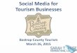 Social Media for Tourism Businesses