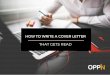 How to Write a Cover Letter That Gets Read