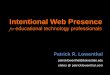 Intentional Web Presence for Educational Technology Professionals