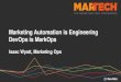 Marketing Automation is Engineering - Marketing Operations is DevOps