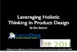 Leveraging Holistic Thinking in Product Design