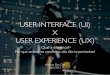 User Interface (UI) x User Experience (UX)
