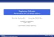 Benginning Calculus Lecture notes 12 - anti derivatives indefinite and definite integrals