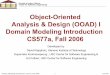 Object-Oriented Analysis & Design (OOAD)  Domain Modeling Introduction