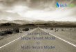 Journey from single tenant model to multi tenant model