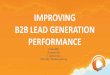 Improving B2B Lead Generation Performance