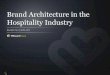 Brand Architecture in Hospitality Industry