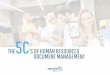 The 5 C's of Human Resources Document Management