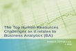 The Top HR Challenges as it relates to Business Analytics