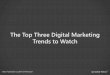The Top Three Digital Marketing Trends to Watch in 2015