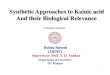 Synthetic Approaches to Kainic acid And their Biological Relevance