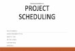 PROJECT SCHEDULE