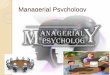 Managerial psychology1
