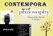 CONTEMPORARY PHILOSOPHY (REPOST)