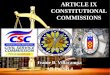 ARTICLE IX CONSTITUTIONAL COMMISSIONS (CIVIL SERVICE COMMISSION)