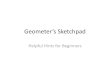 Geometers Sketchpad Helpful Hints