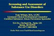 Assessment of substance use disorders 010915