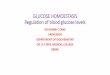 Hormonal reglation of blood glucose levels