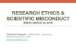 Research ethics & scientific misconduct