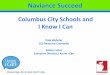 Naviance Succeed: Columbus City Schools and    I Know I Can