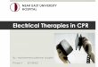 Electrical therapies in cpr