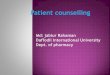 Patient counselling