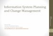 Information System's Planning and Change Management