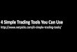 4 simple trading tools