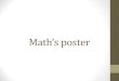 Maths poster