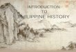 intro to Philippine History