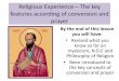 1.3 key features of conversion and prayer