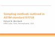 ASTM D7718 Sampling Standard (topic presented at OilDoc2015)