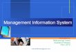 Management information system presentation