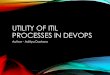 Utility of ITIL Processes in DevOps - A Point of View