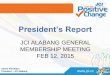 JCI Alabang President's Report - Feb 2015 - General Membership Meeting