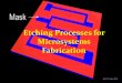Etching processes for microsystems fabrication