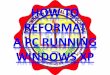 How to reformat pc
