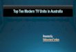 Top ten modern tv units in australia