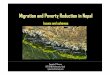 Migration and poverty reduction in nepal