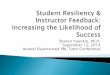 Student resilience and instructor feedback