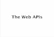 იოსებ ძმანაშვილი - The Web APIs