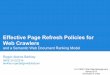 Effective page refresh policies and a semantic web document ranking model (Roger A Berkley)