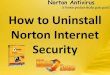 How to Uninstall Norton Internet Security