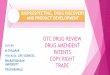 OTC DRUG REVIEW, DRUG AMENDENT, COPY RIGHT, PATENT AND TRADE