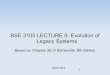Bse 3105  lecture 5-evolution of legacy systems