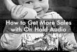 How to Get More Sales with On Hold Audio