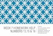 Week 7 homework help 2015 13 15_19