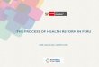 The Process of Health Reform in Peru